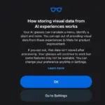 Meta Rolls Out Privacy Setting Allowing Users to Opt Out of AI Training via Smart Glasses Visual Data