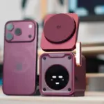 Kuxiu Releases Stunning Burgundy D5 Charging Station Designed to Match the New iPhone 18 Pro
